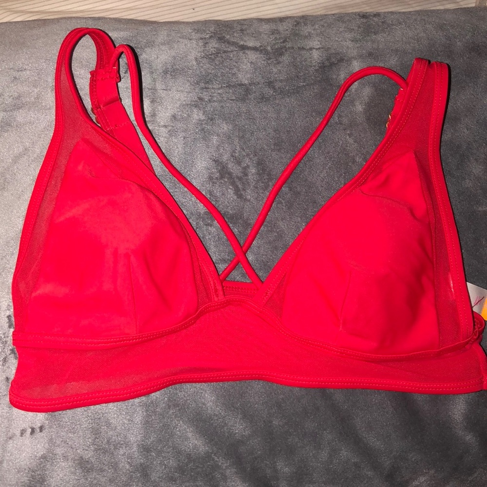 Red Swimsuit Top